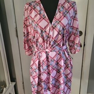 Modcloth Multicolor Plaid Robe
